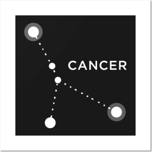 Cancer Zodiac Constellation Sign Shirt Posters and Art